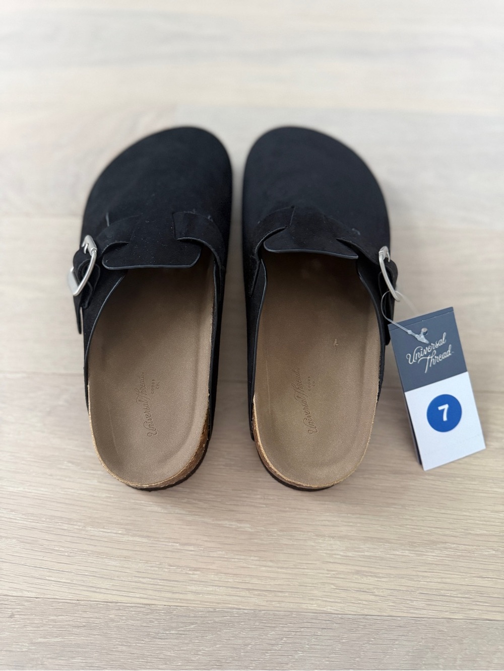Universal Thread Women's Black Suede Clog Mules size 7 NWT!! - Picture 4 of 6